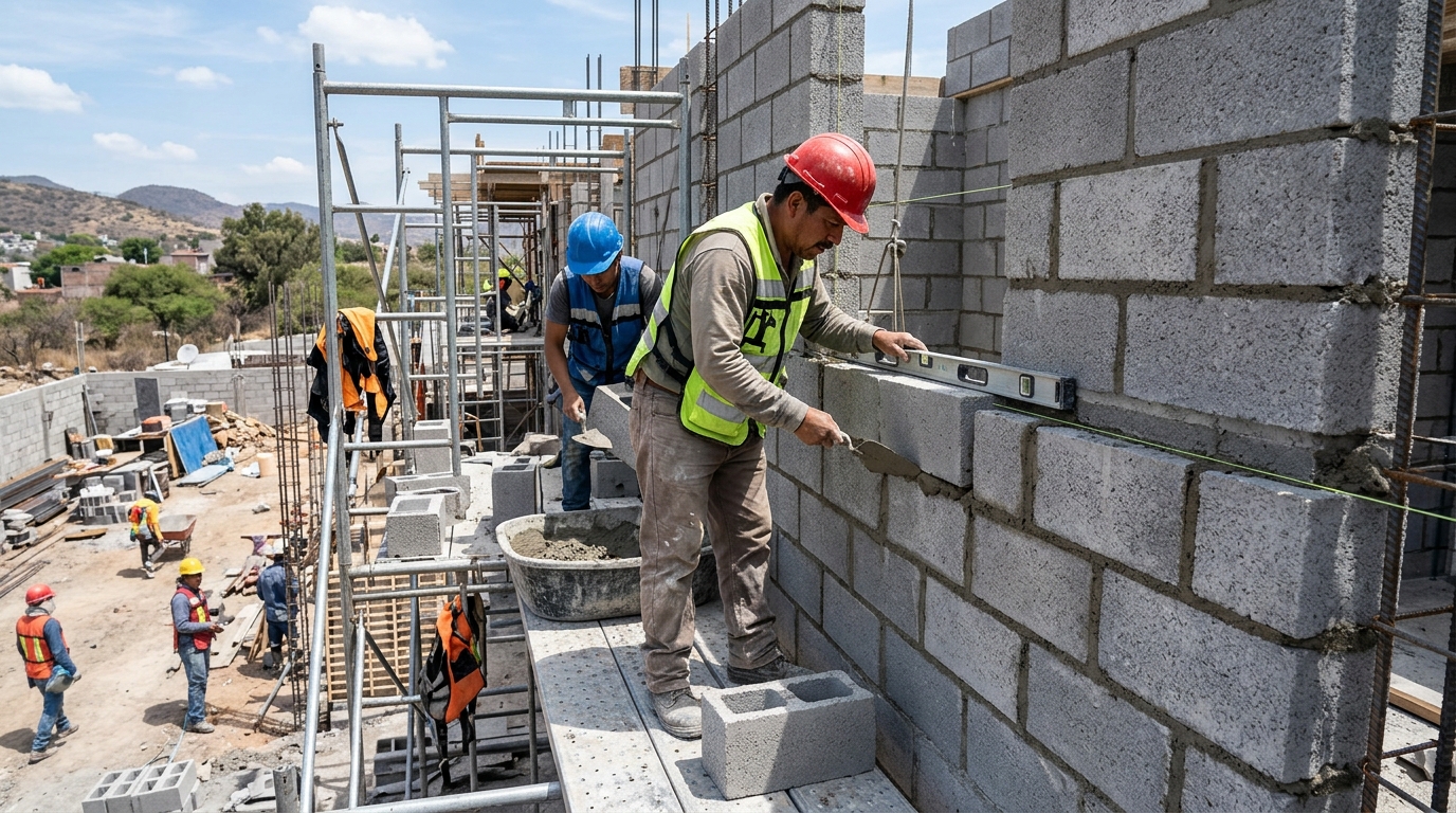 Block Hueco de Concreto vs. Ladrillo Rojo Recocido: Comparativa Técnica en Obra
